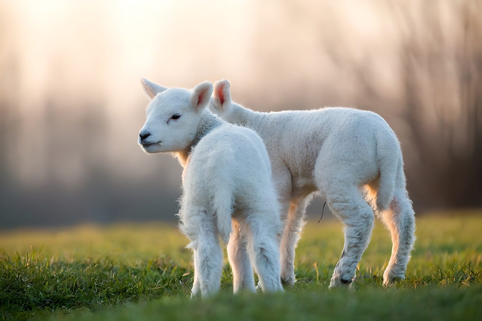 OCCOM9426013: Playful Lambs in the Meadow