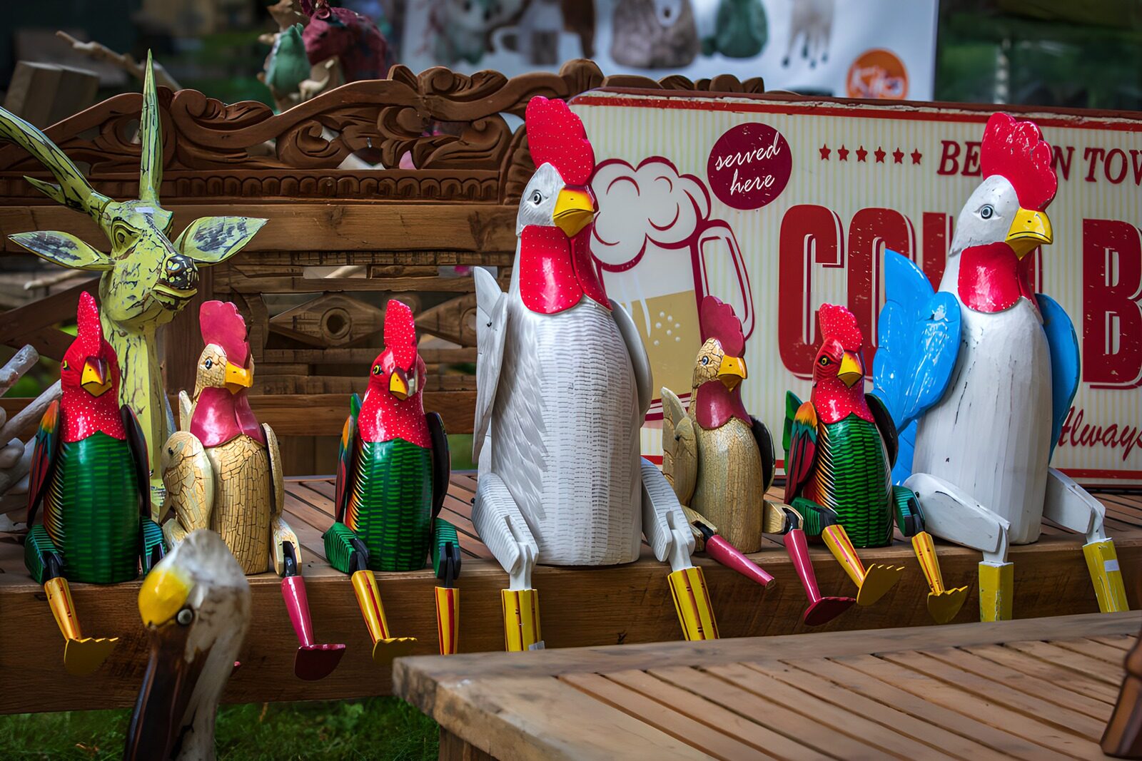 OCCOM4641405: Colorful Rooster Decorations