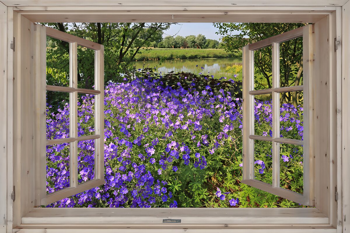 Window to a Floral Paradise
