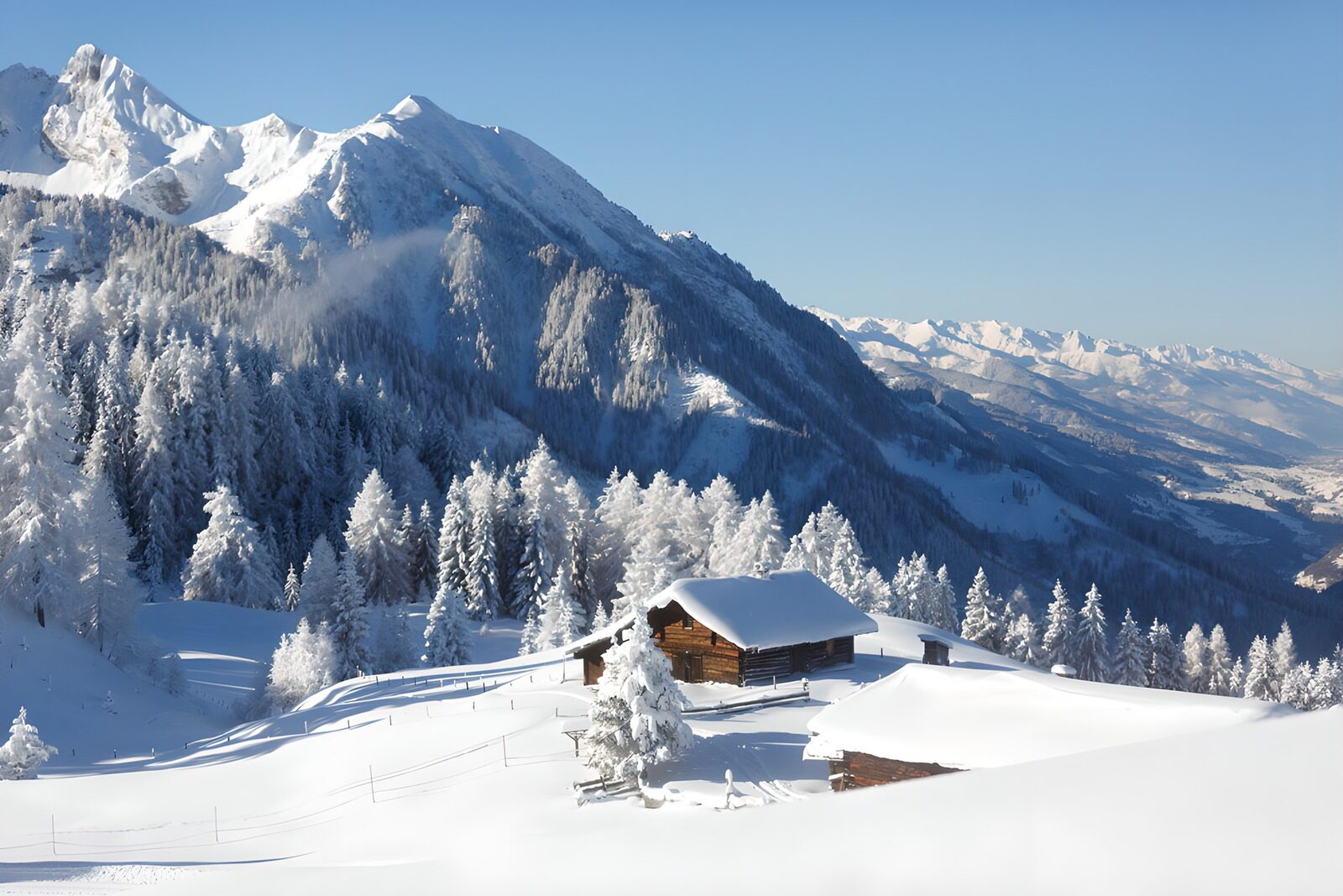 OCCOM3337682: Tranquil Winter Landscape in the Mountains