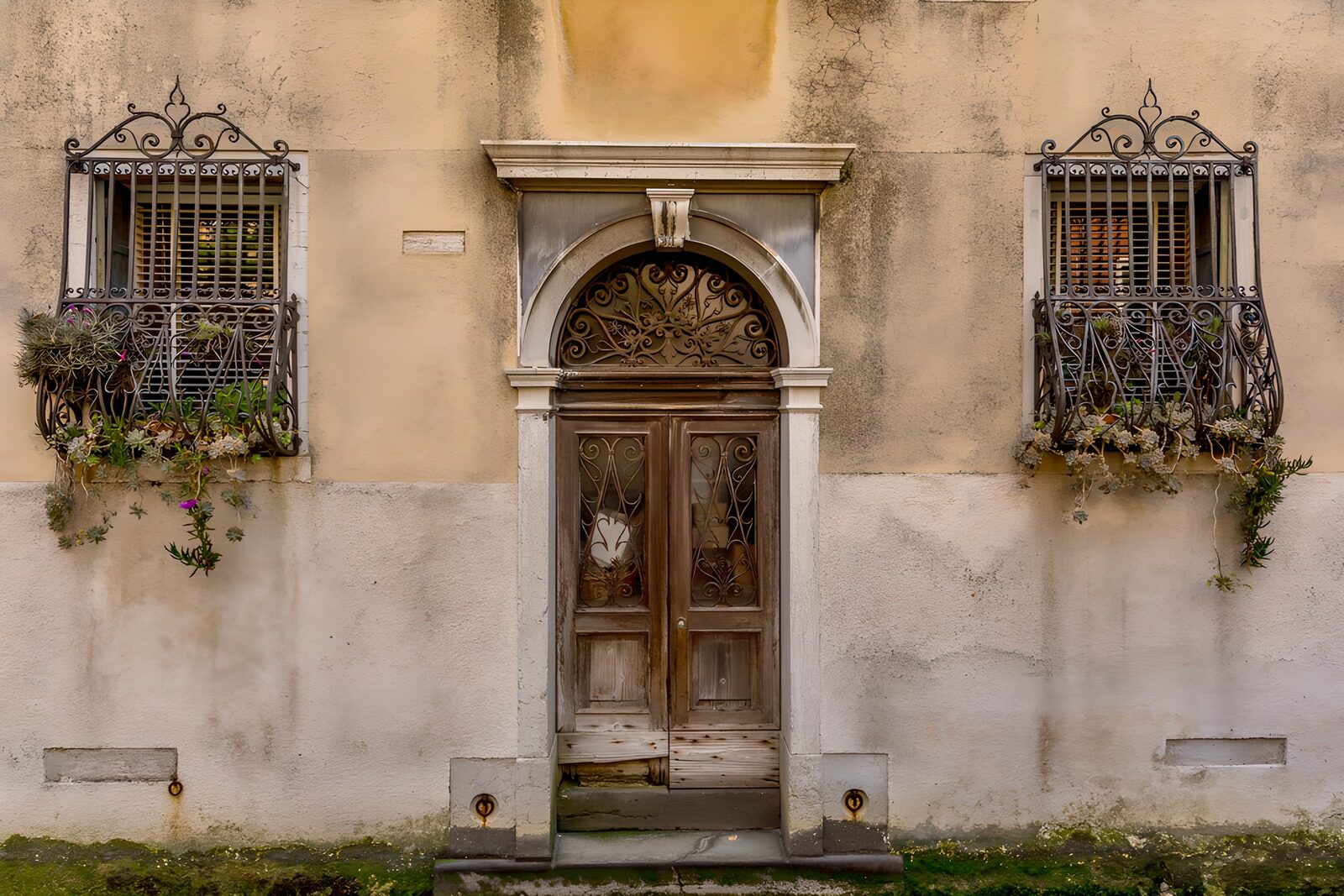 OCCOM2376977: Vintage Elegance of a Hidden Doorway