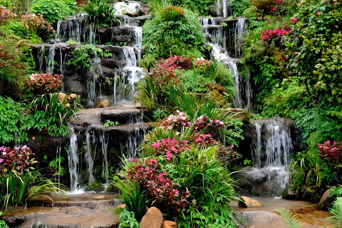 OCCOM8711706: Serenity of Cascading Waterfalls