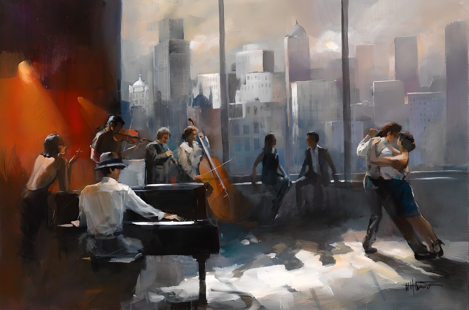 OCCOM7333296: Evening Melody in the City