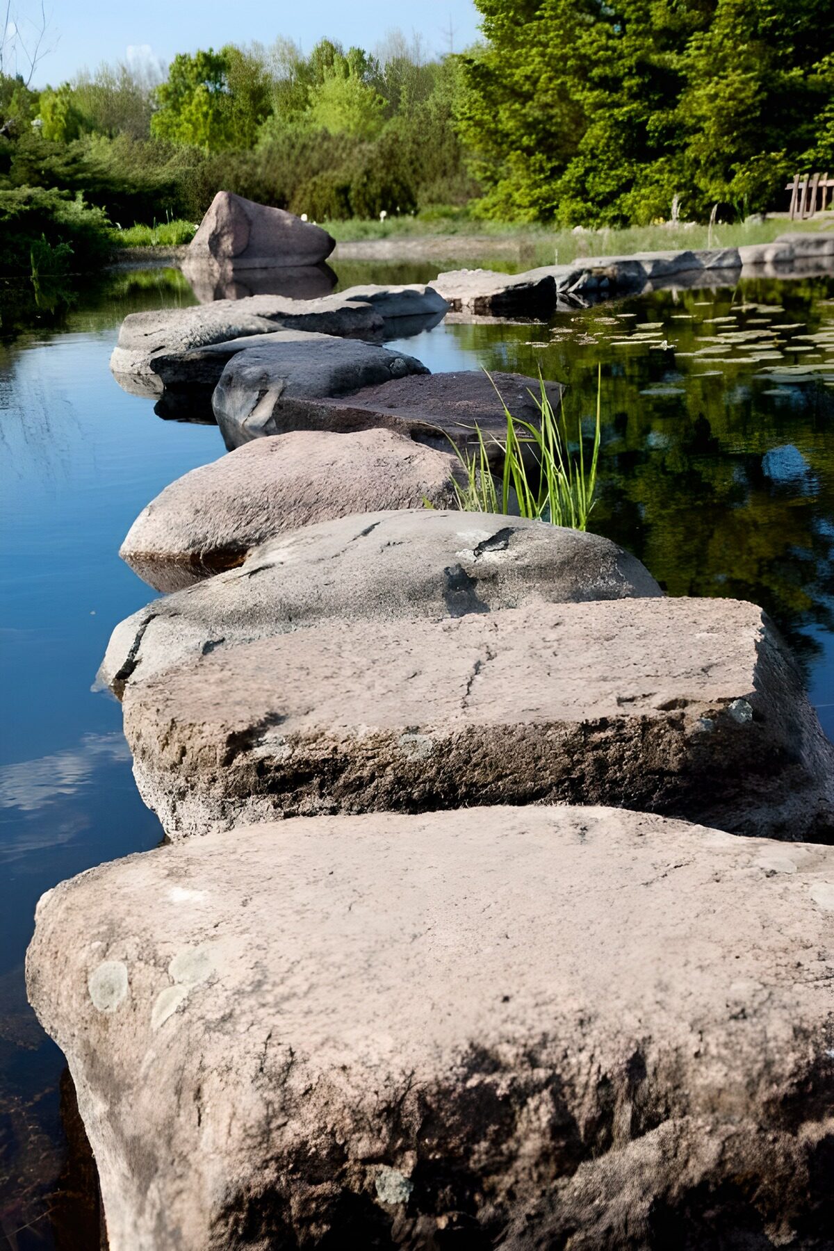 OCCOM8286523: Serene Stone Pathway Across Water