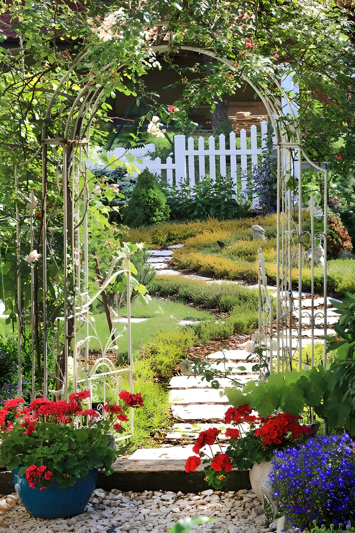 OCCOM5162570: Charming Garden Pathway in Bloom