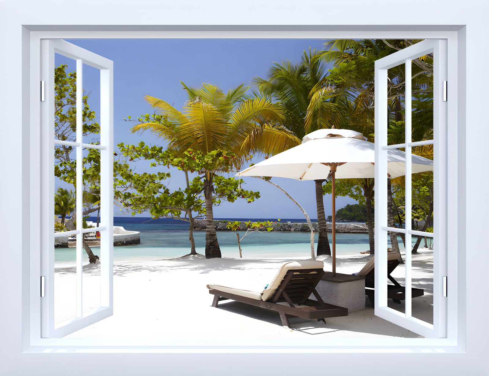 OCCOM1666838: Tropical Paradise Through the Window