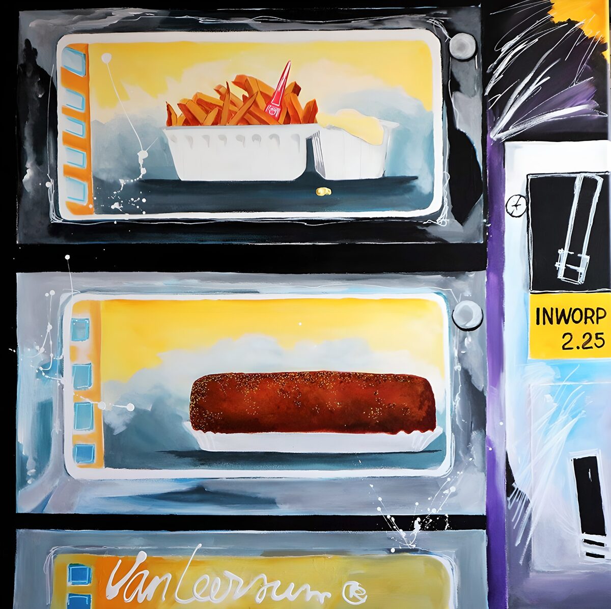 Snack Time Vending Machine Art