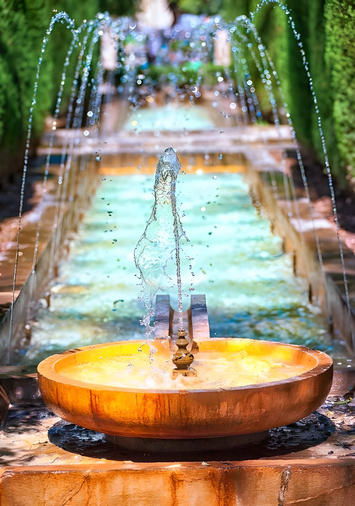 OCCOM4173153: Tranquil Fountain in Garden Path