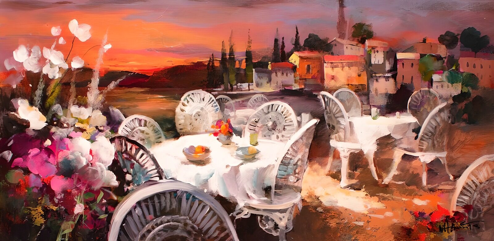 OCCOM3325244: Sunset Dining by the Lake