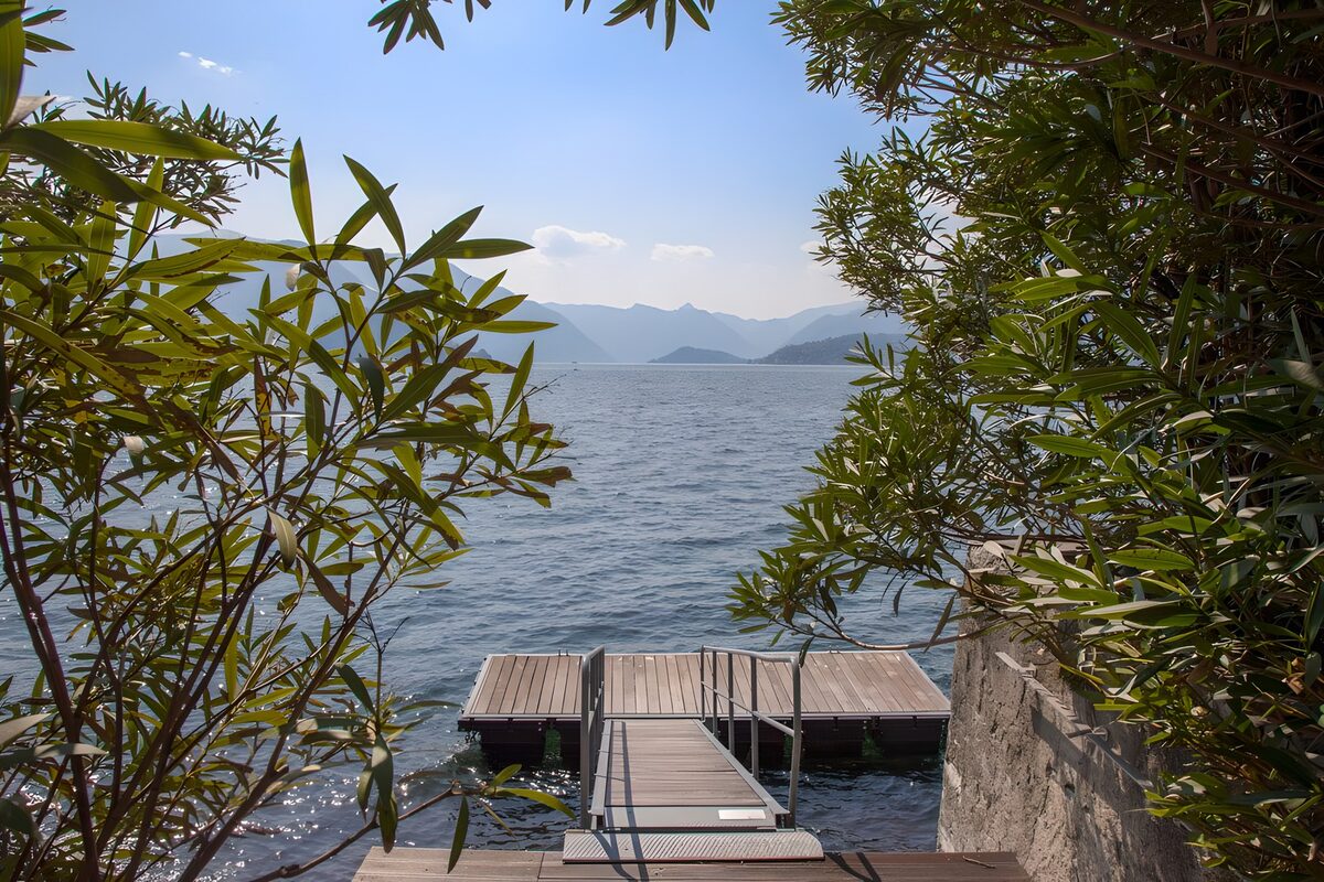 Serene Lake View from Rustic Dock