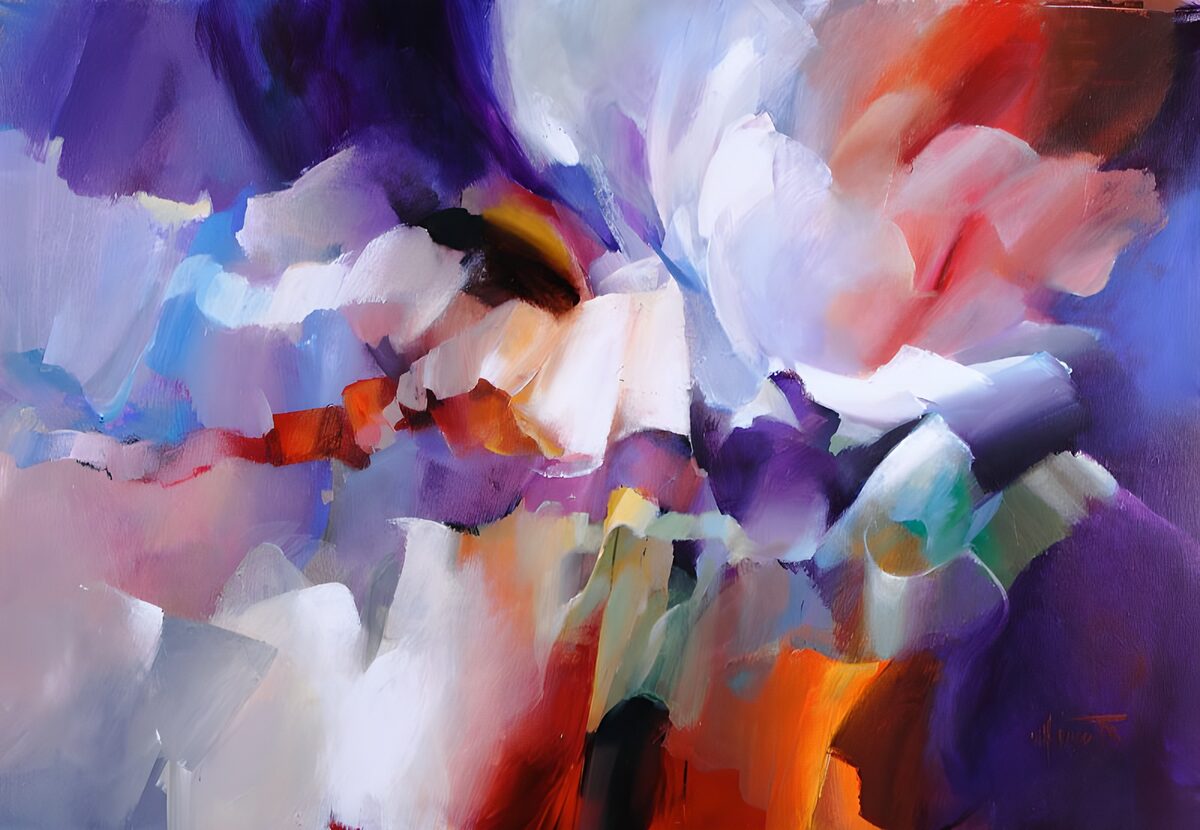 Vibrant Abstract Blossoms
