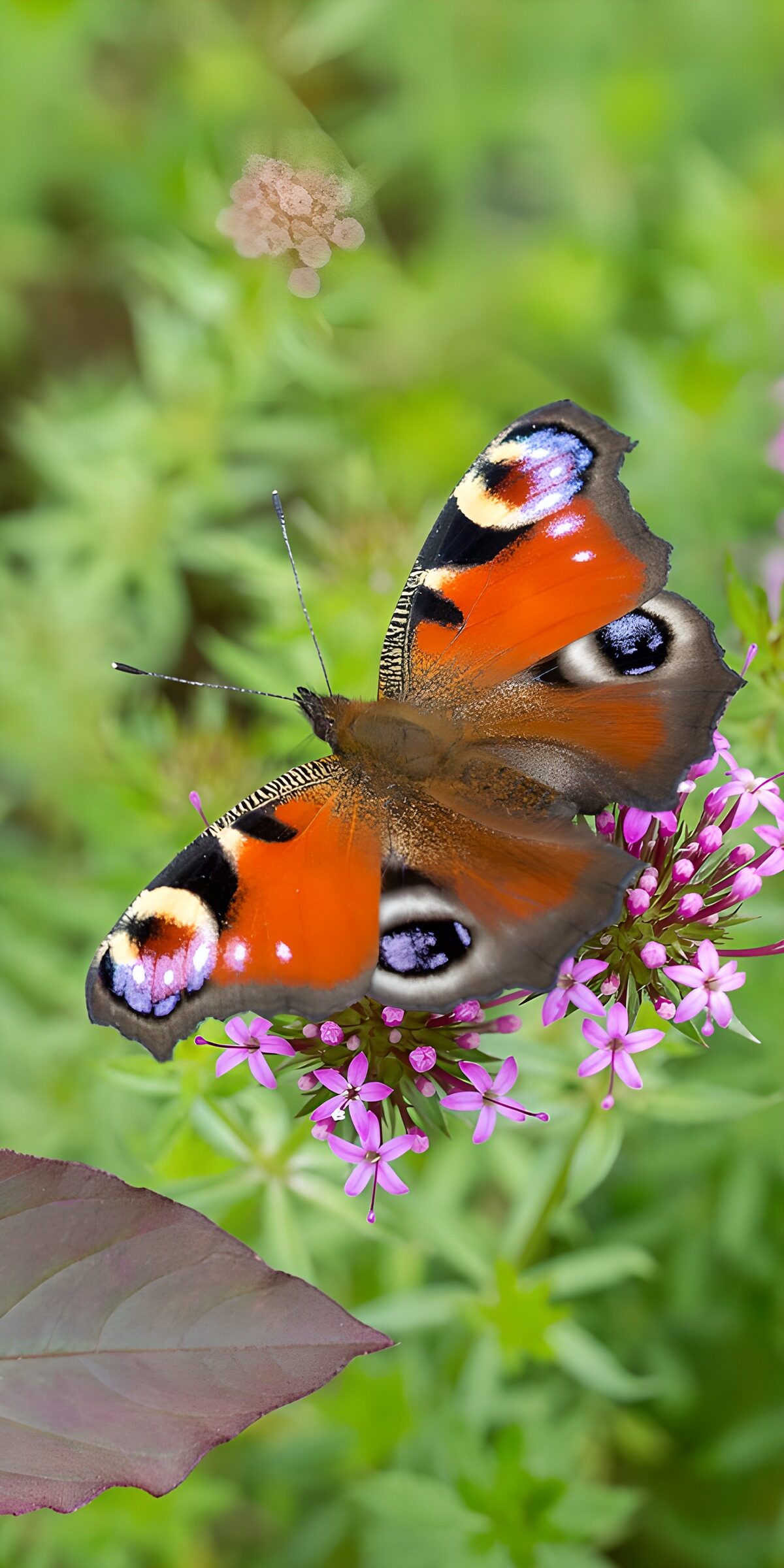 OCCOM3151970: Vibrant Butterfly on Pink Flowers