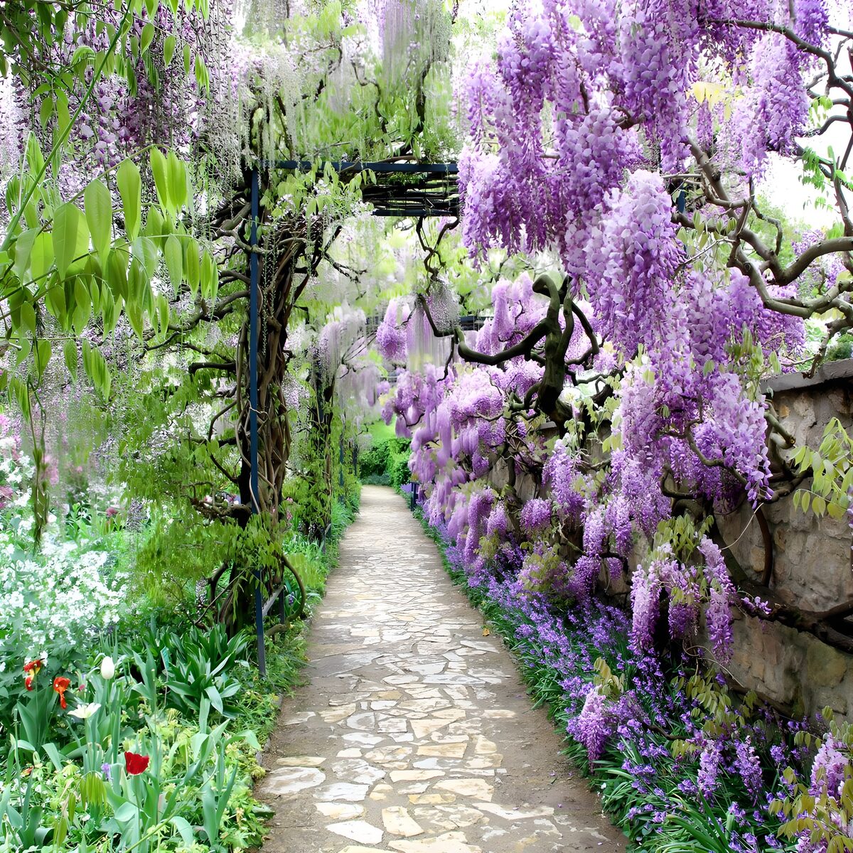OCCOM8070465: Wisteria Pathway in Bloom