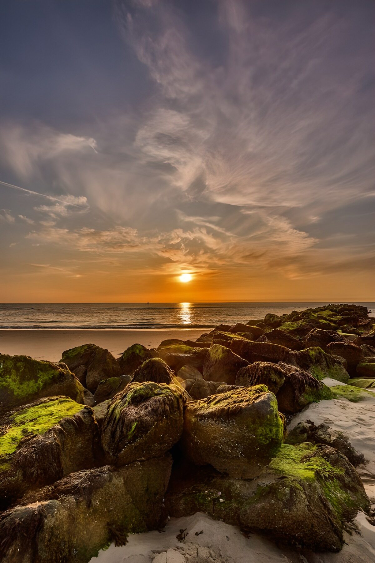 Sunset Serenity by the Rocks