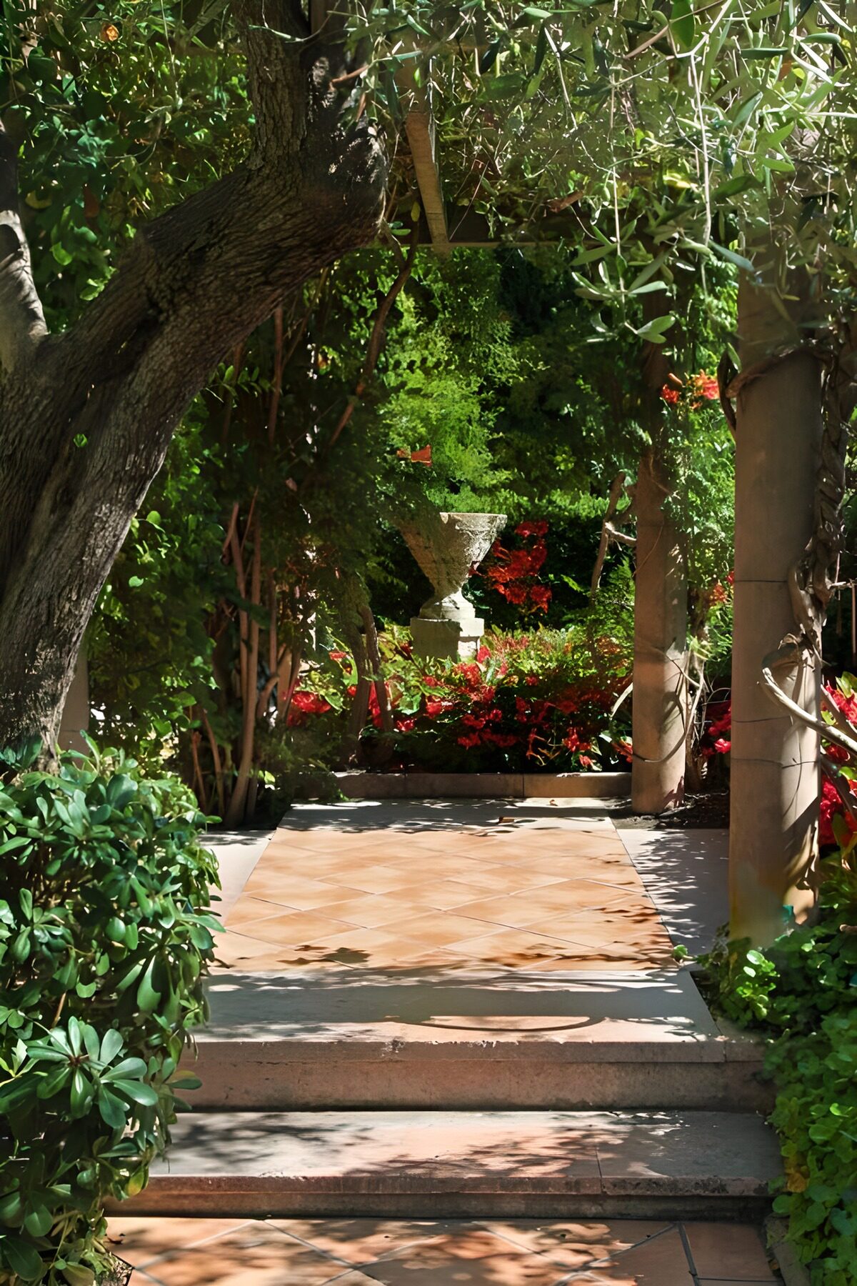 OCCOM2694444: Serene Pathway Through a Lush Garden