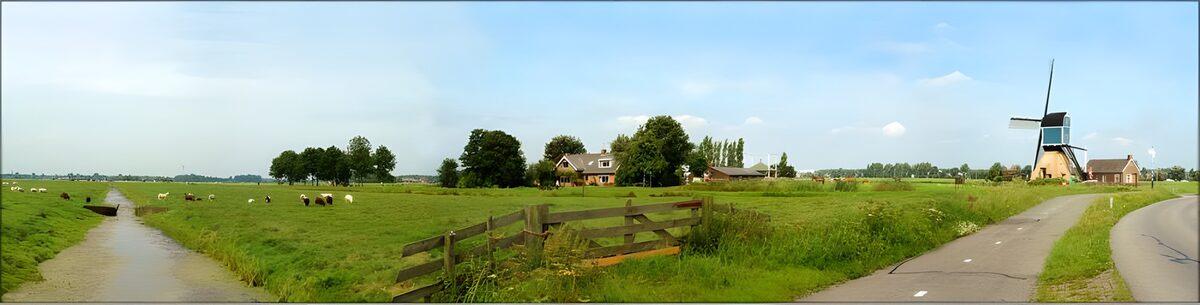 OCCOM4064965: Serene Dutch Countryside with Windmill