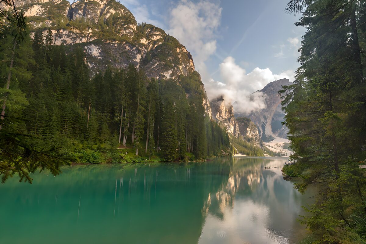 Serene Waters of the Mountain Lake