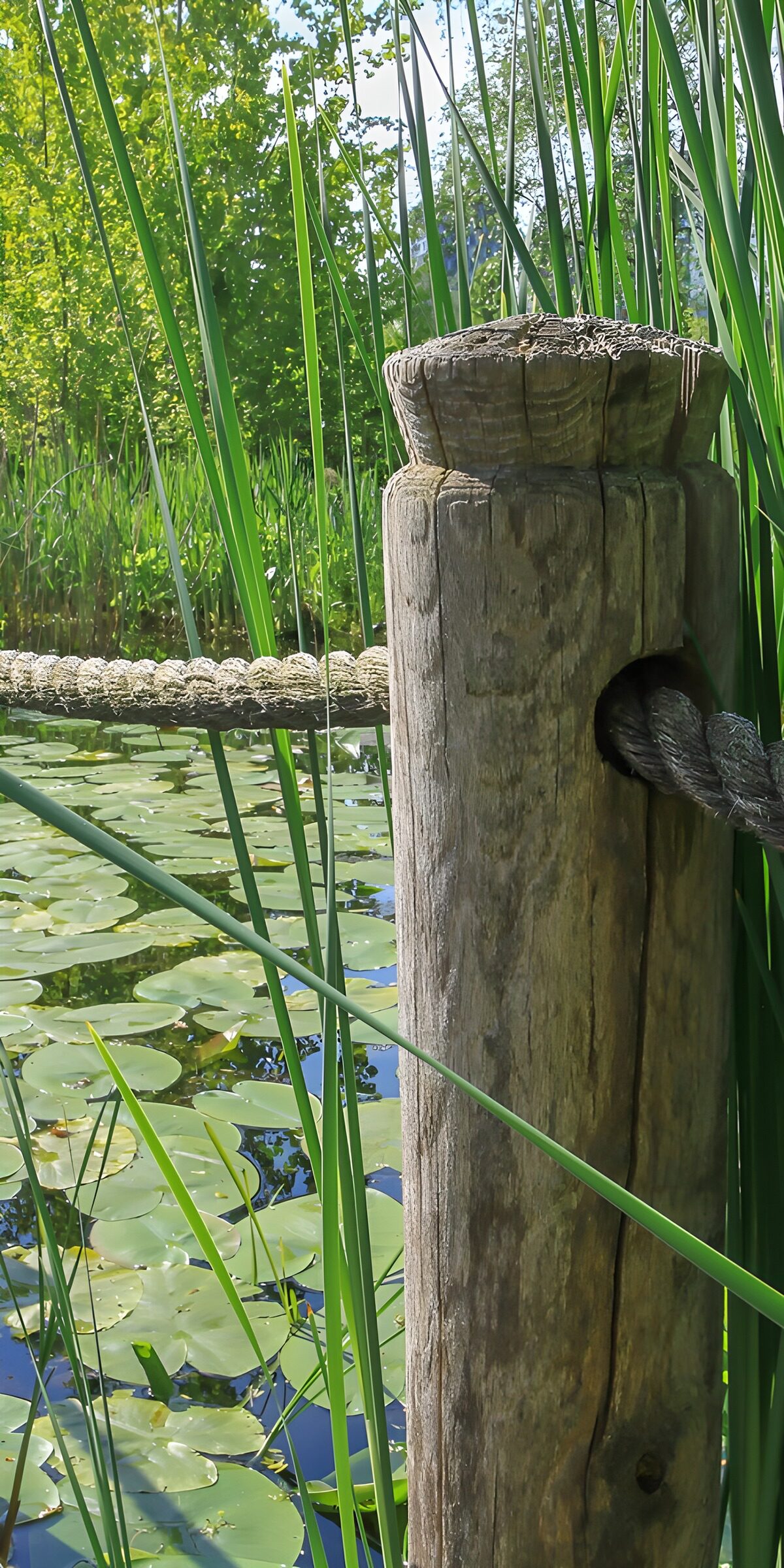 OCCOM9443166: Tranquil Waterside Post