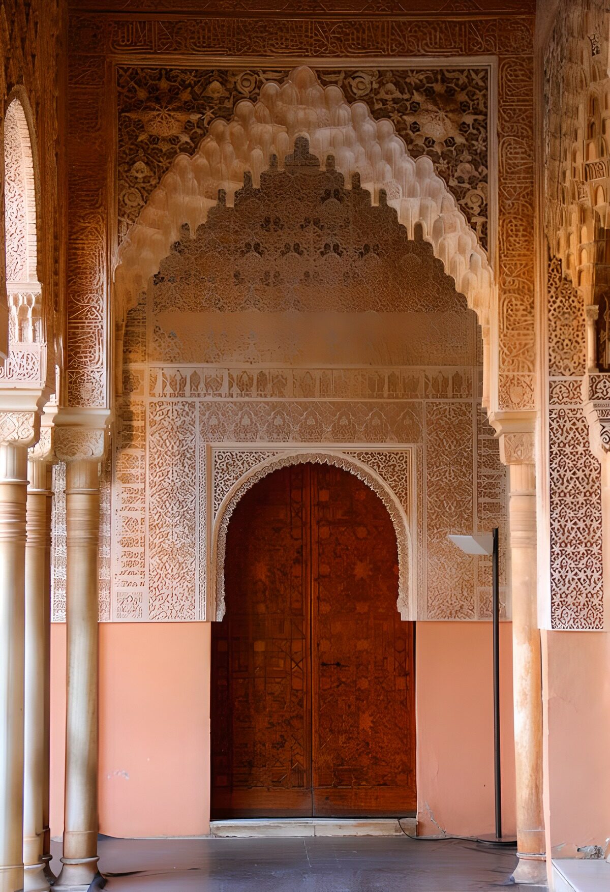 Intricate Archway of Alhambra Palace