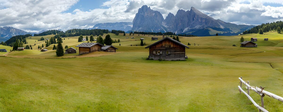 Serene Alpine Landscape in the Dolomites