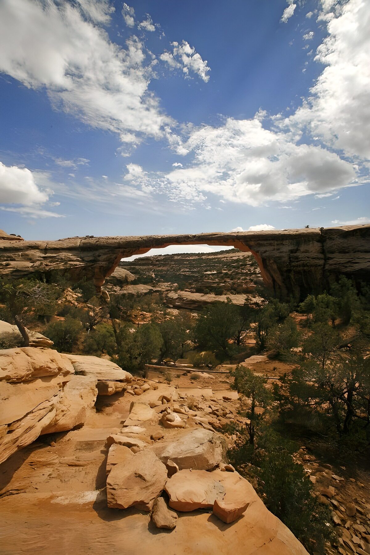 Natural Rock Arch in Majestic Landscape
