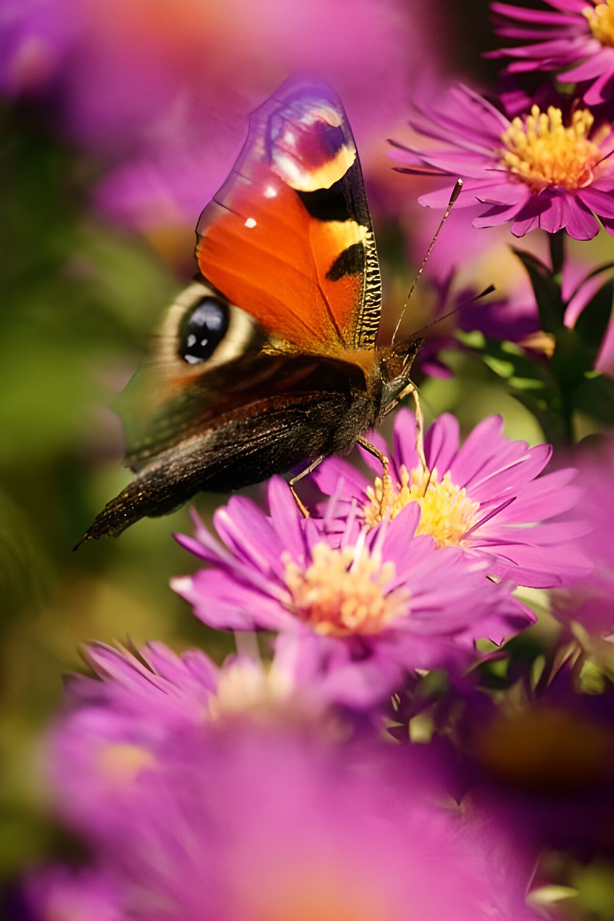 OCCOM9329076: Colorful Butterfly on Blossoming Flowers