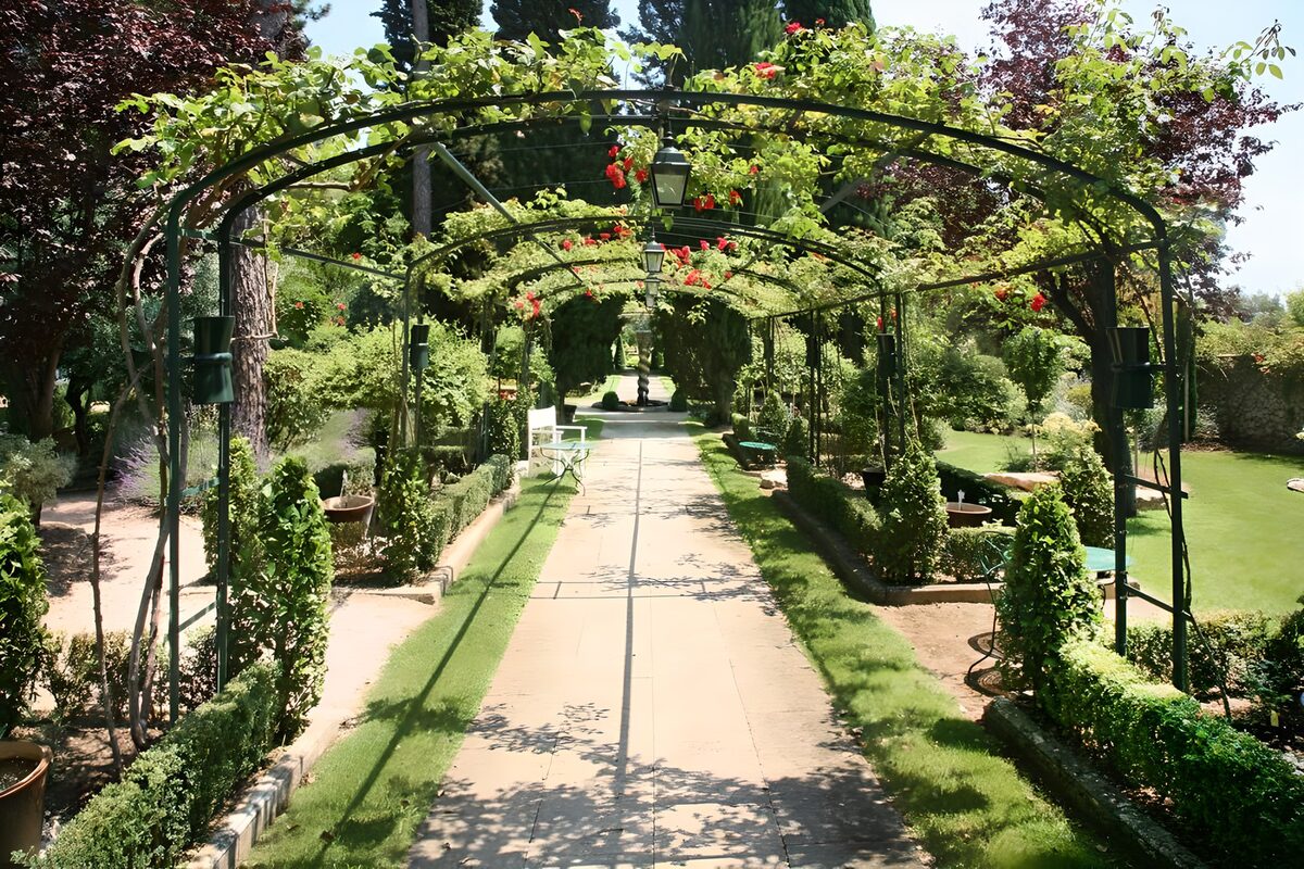 Serene Garden Archway Pathway