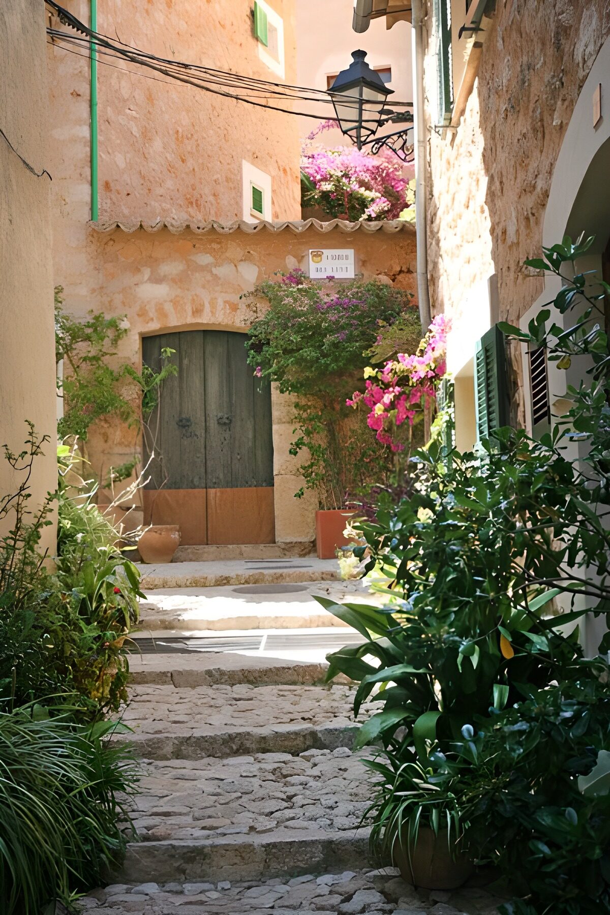 Enchanting Stone Pathway in a Quaint Village