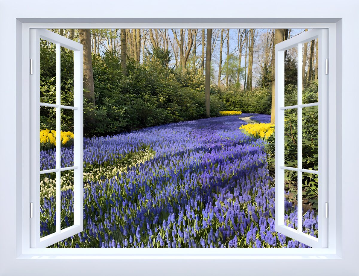 Spring Blooms Through the Window