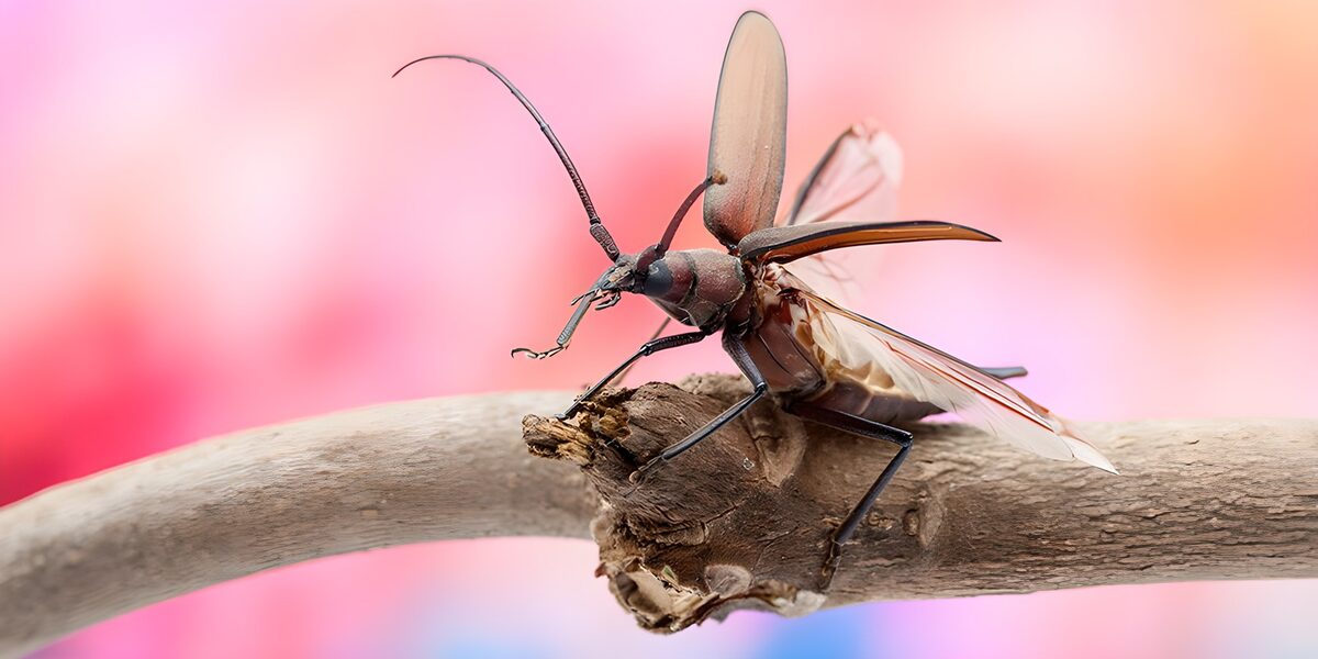 Vibrant Insect on a Branch