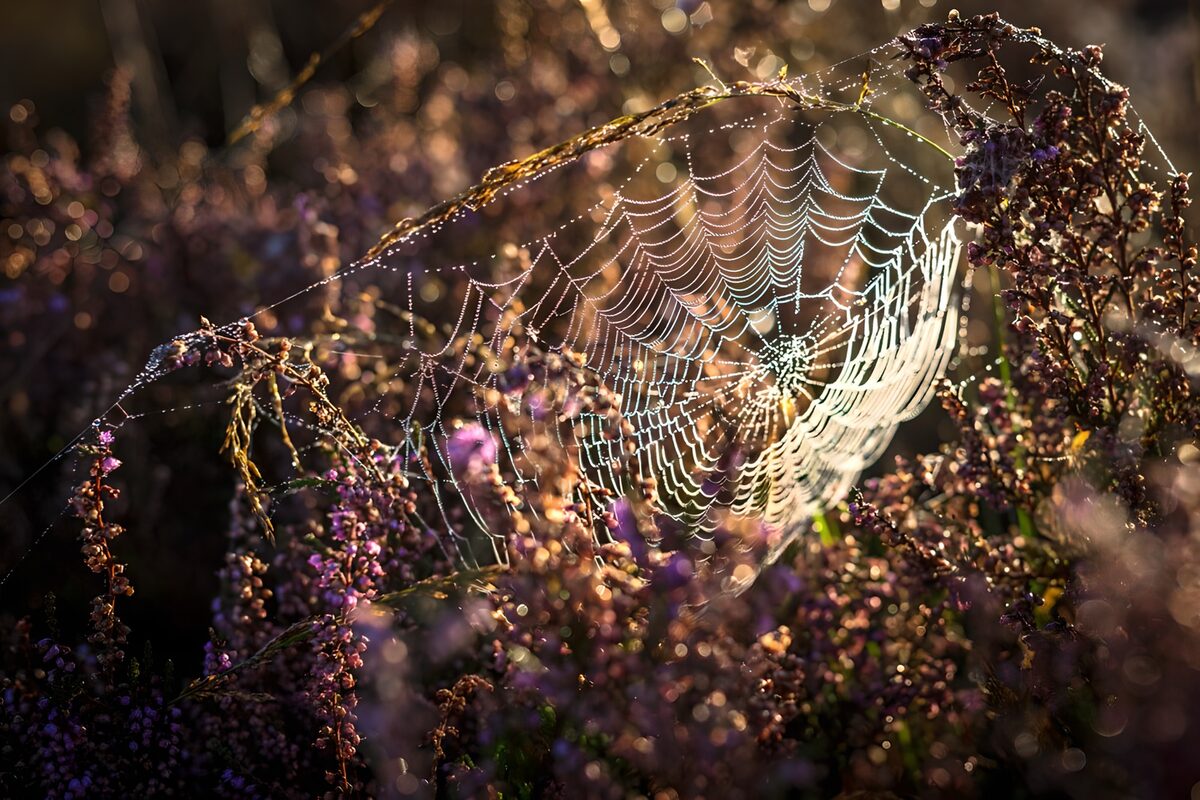 Morning Dew on a Spider's Web