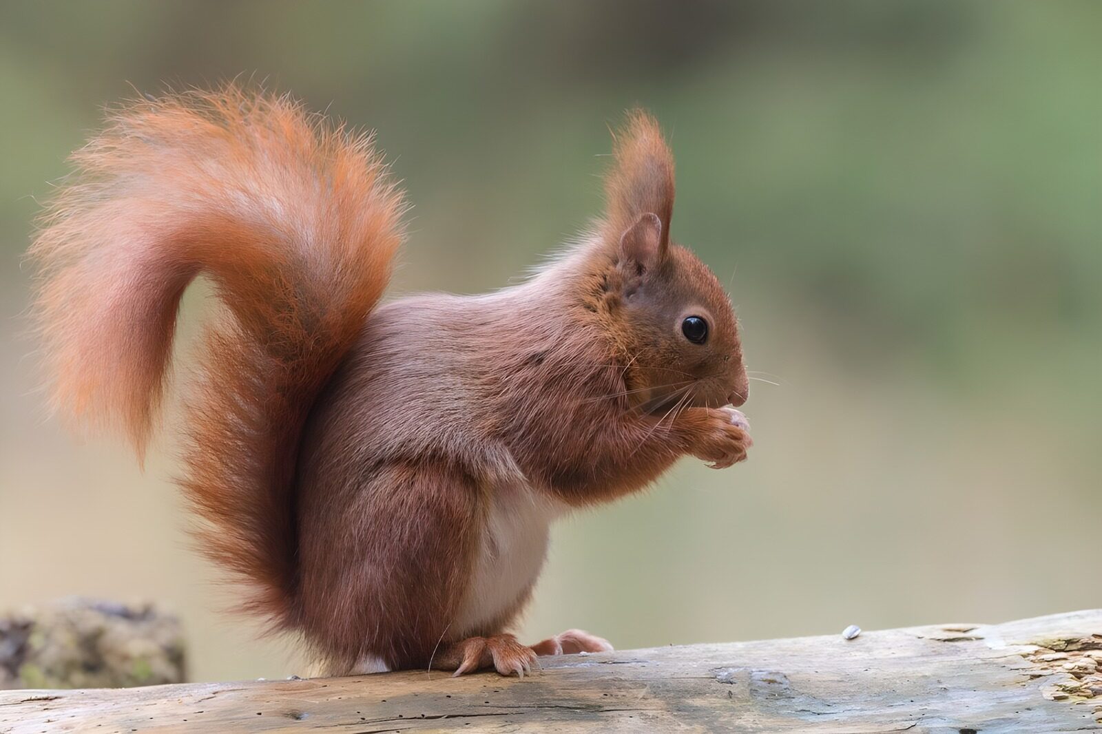 OCCOM8563808: Charming Red Squirrel Eating