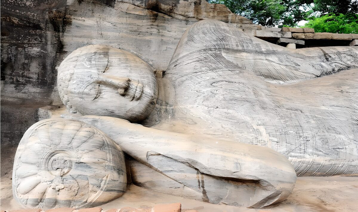 Reclining Buddha Statue in Serenity