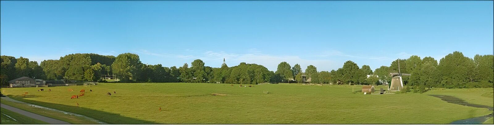 OCCOM3899083: Serene Countryside with Cows and Windmill