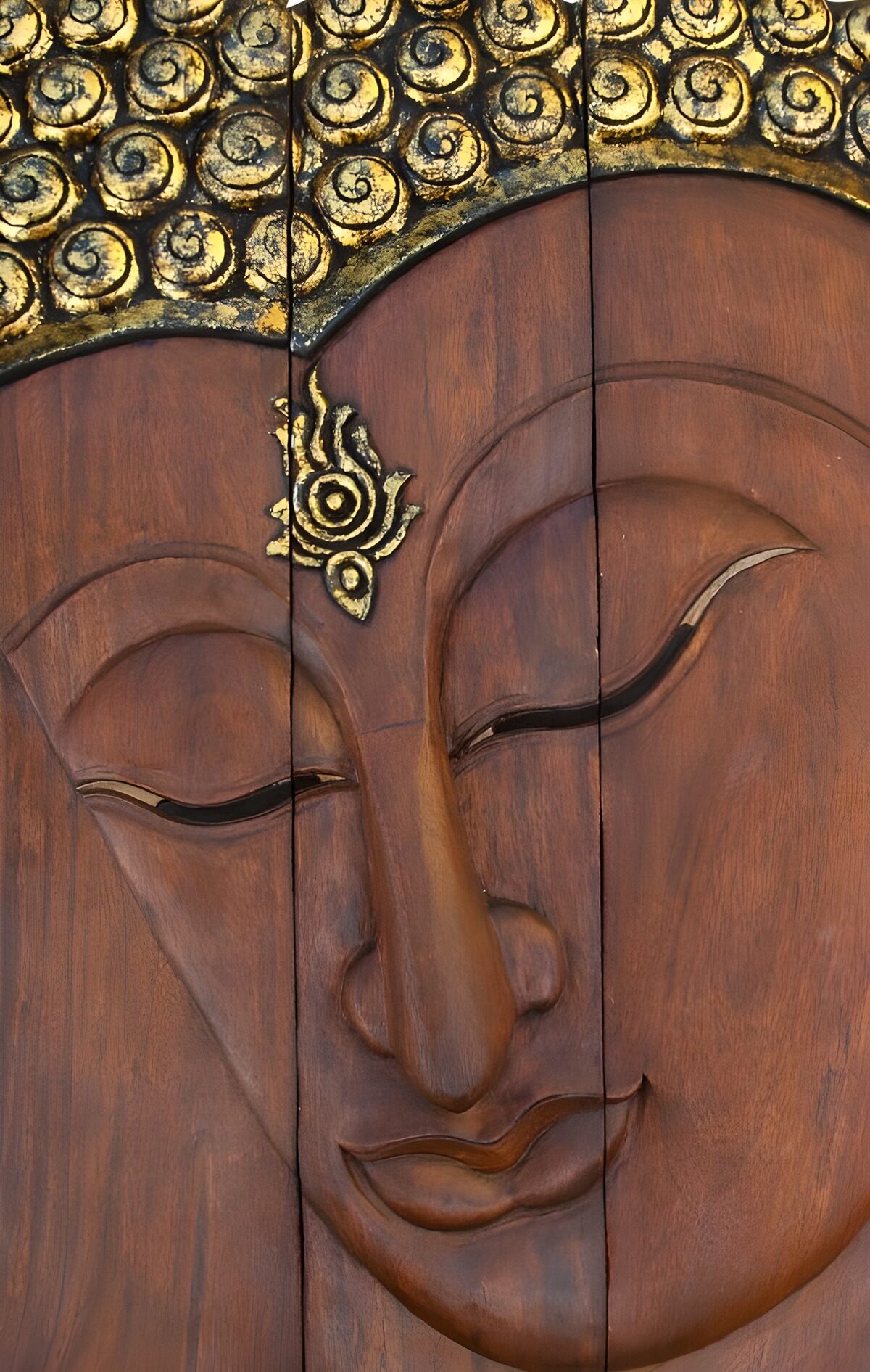 OCCOM4223626: Serenity in Wood: Buddha's Face