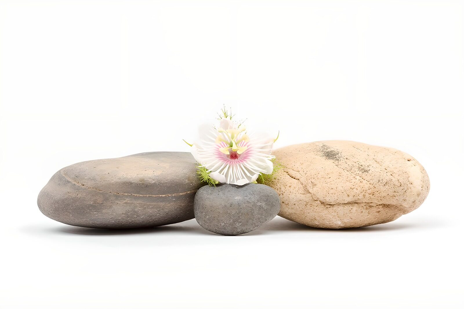 OCCOM8733740: Tranquil Stone Arrangement with Flower