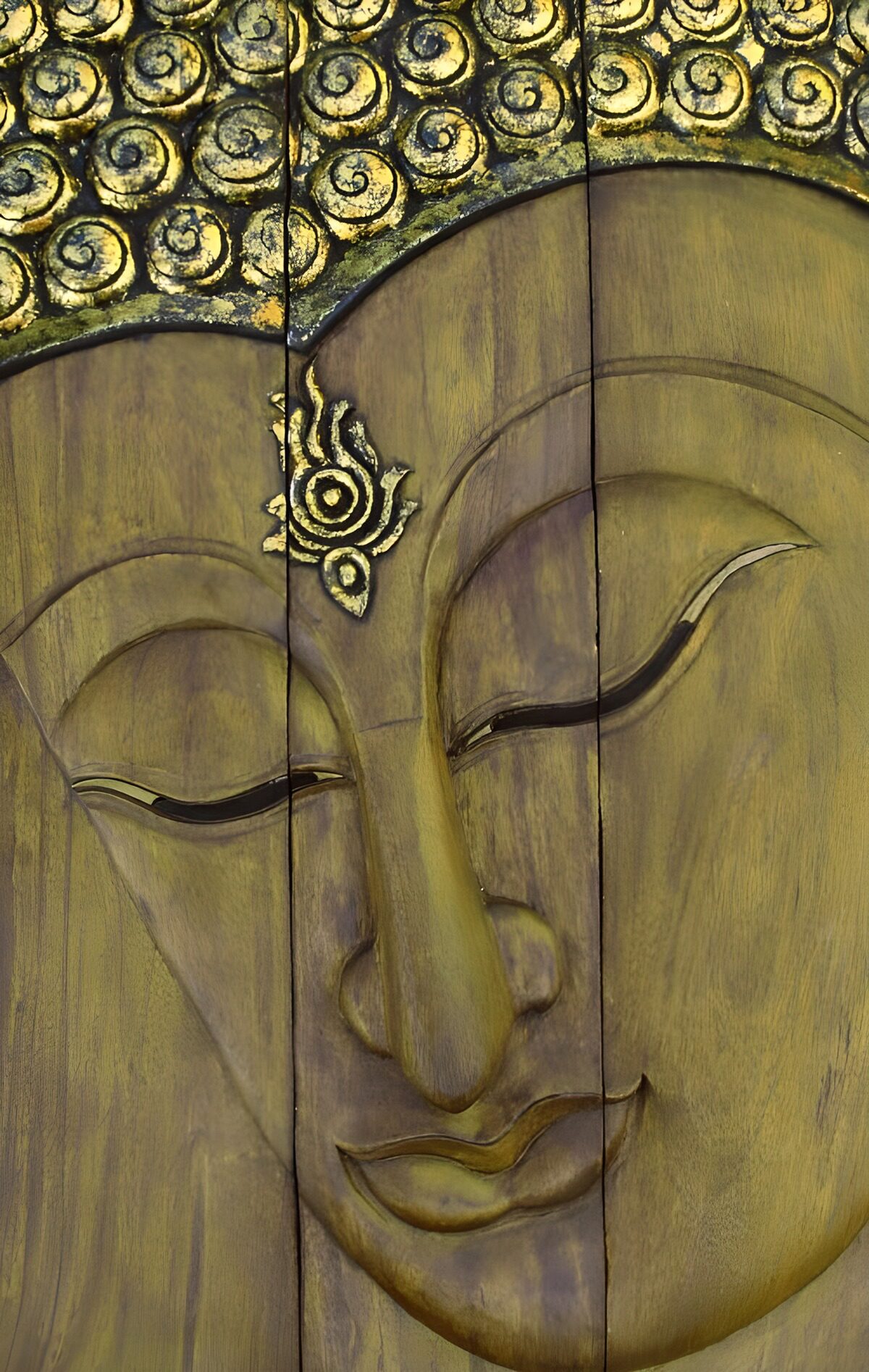 Tranquil Buddha Face Art