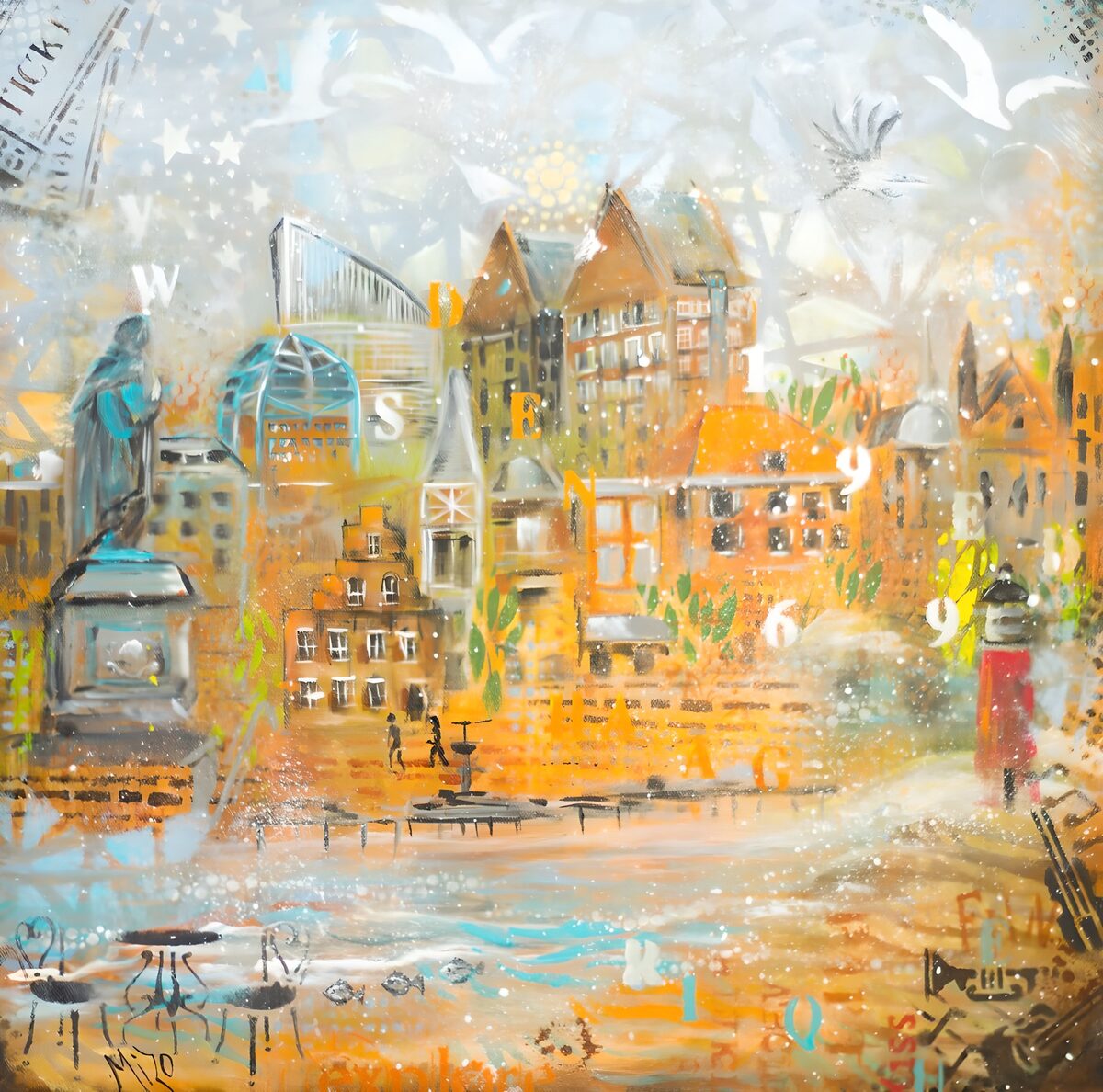 OCCOM7121929: Urban Landscape in Abstract Hues
