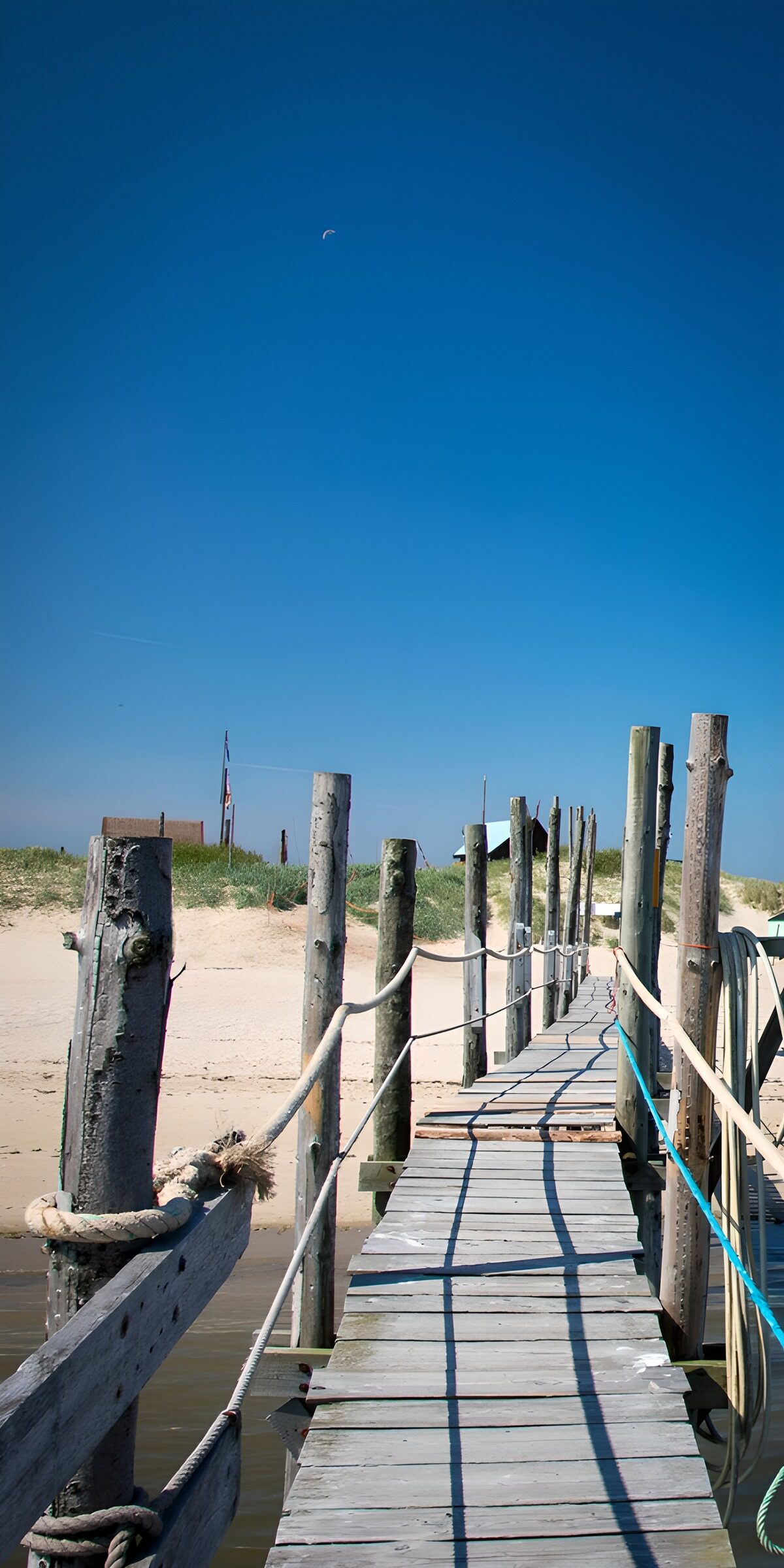 OCCOM2496466: Tranquil Beach Pier Under Clear Sky