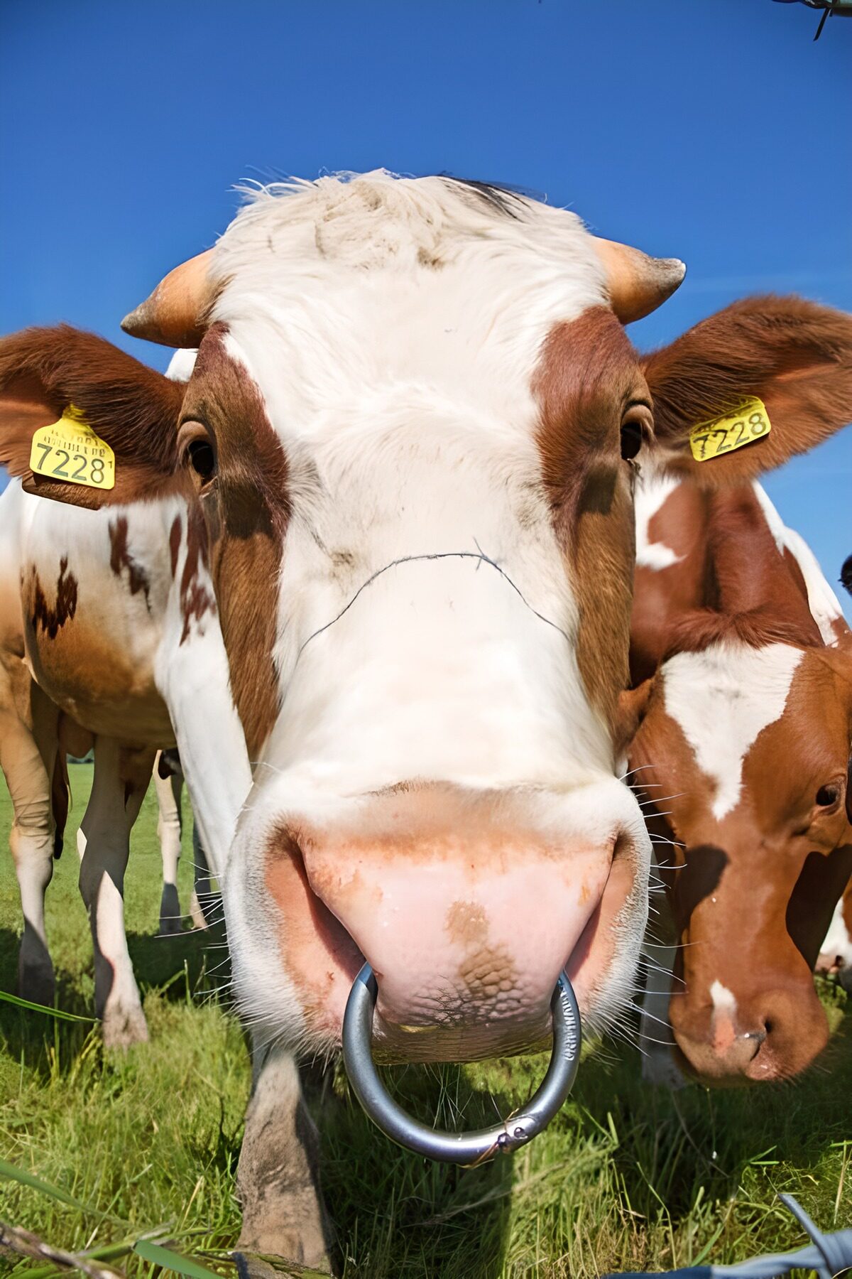 Curious Cow with Nose Ring