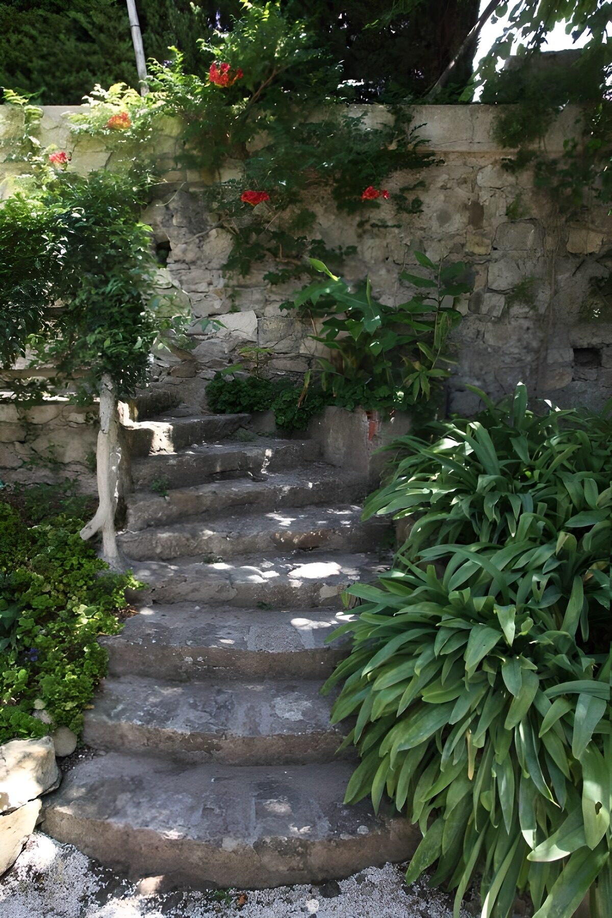 Serene Stone Garden Steps