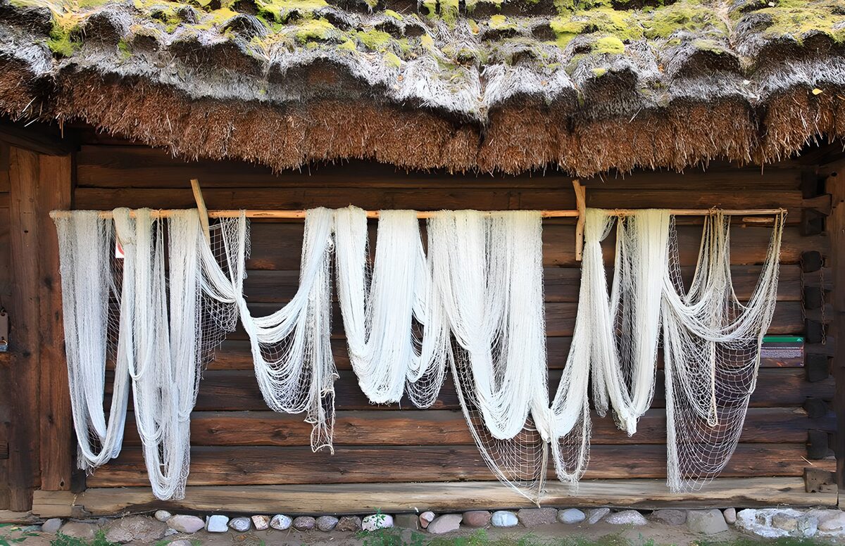OCCOM9279072: Traditional Fishing Nets Hanging Dry