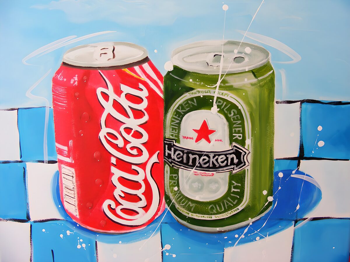 Refreshing Duo: Coke and Heineken
