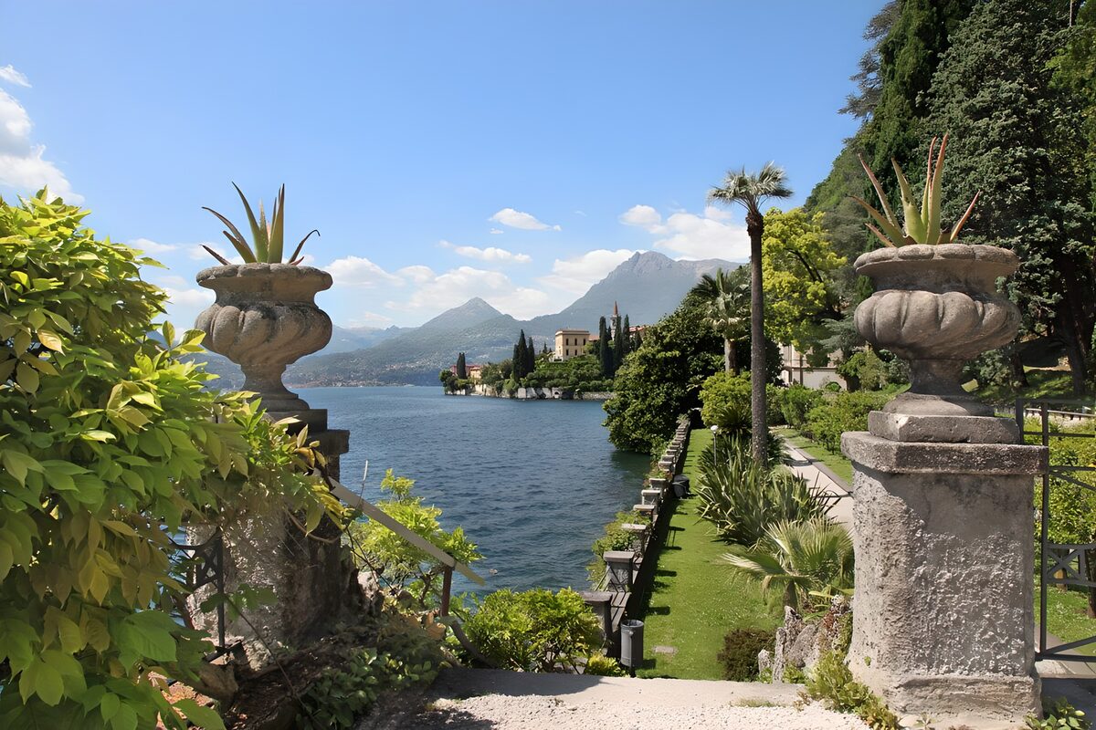 Serene Lakeside View with Mountains