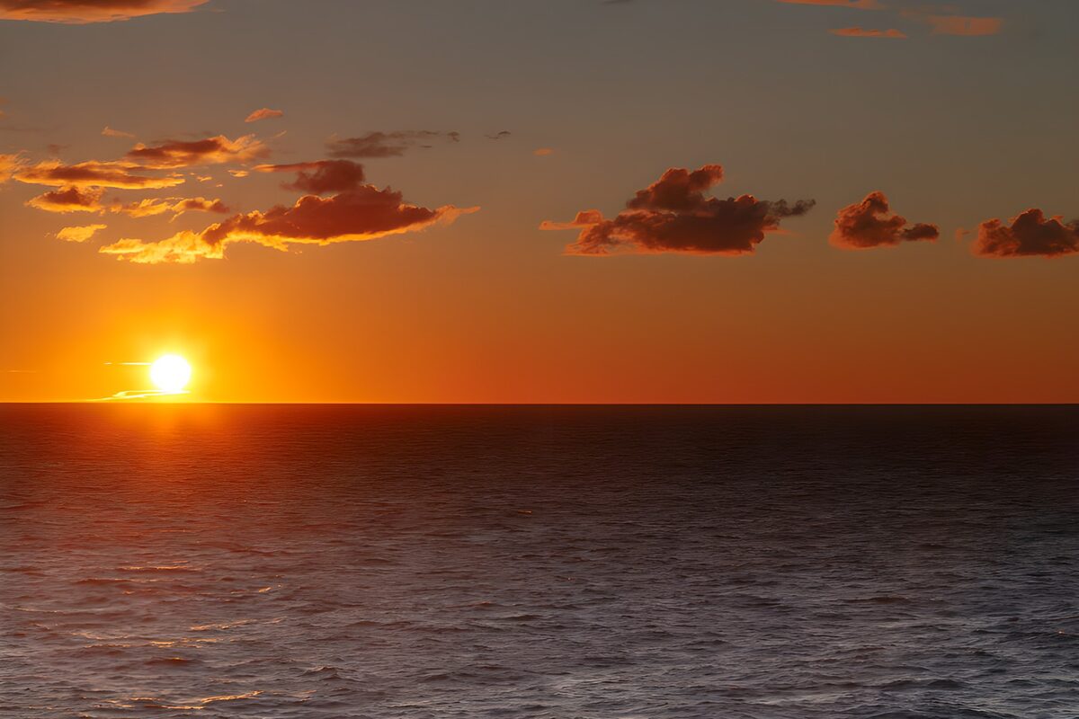 Serene Sunset Over the Ocean