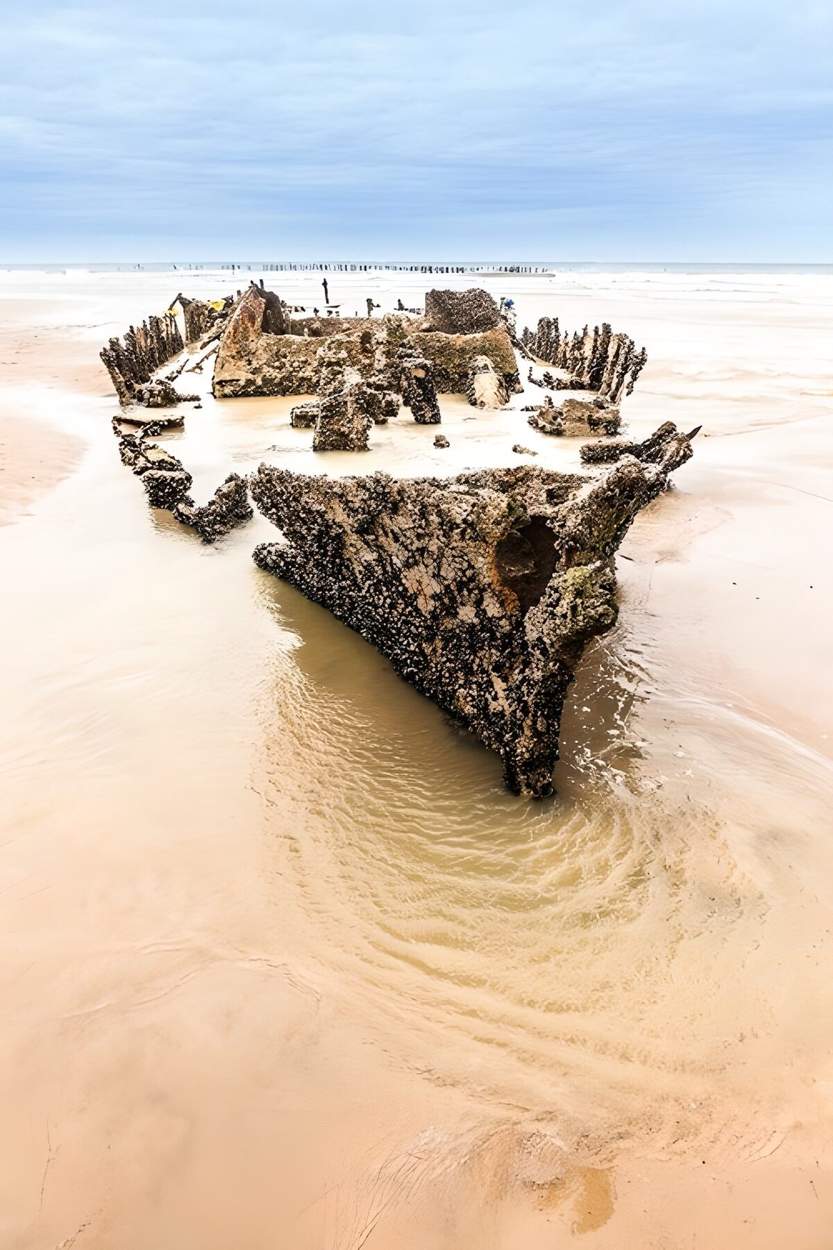 OCCOM6451948: Shipwreck on the Sandy Shoreline