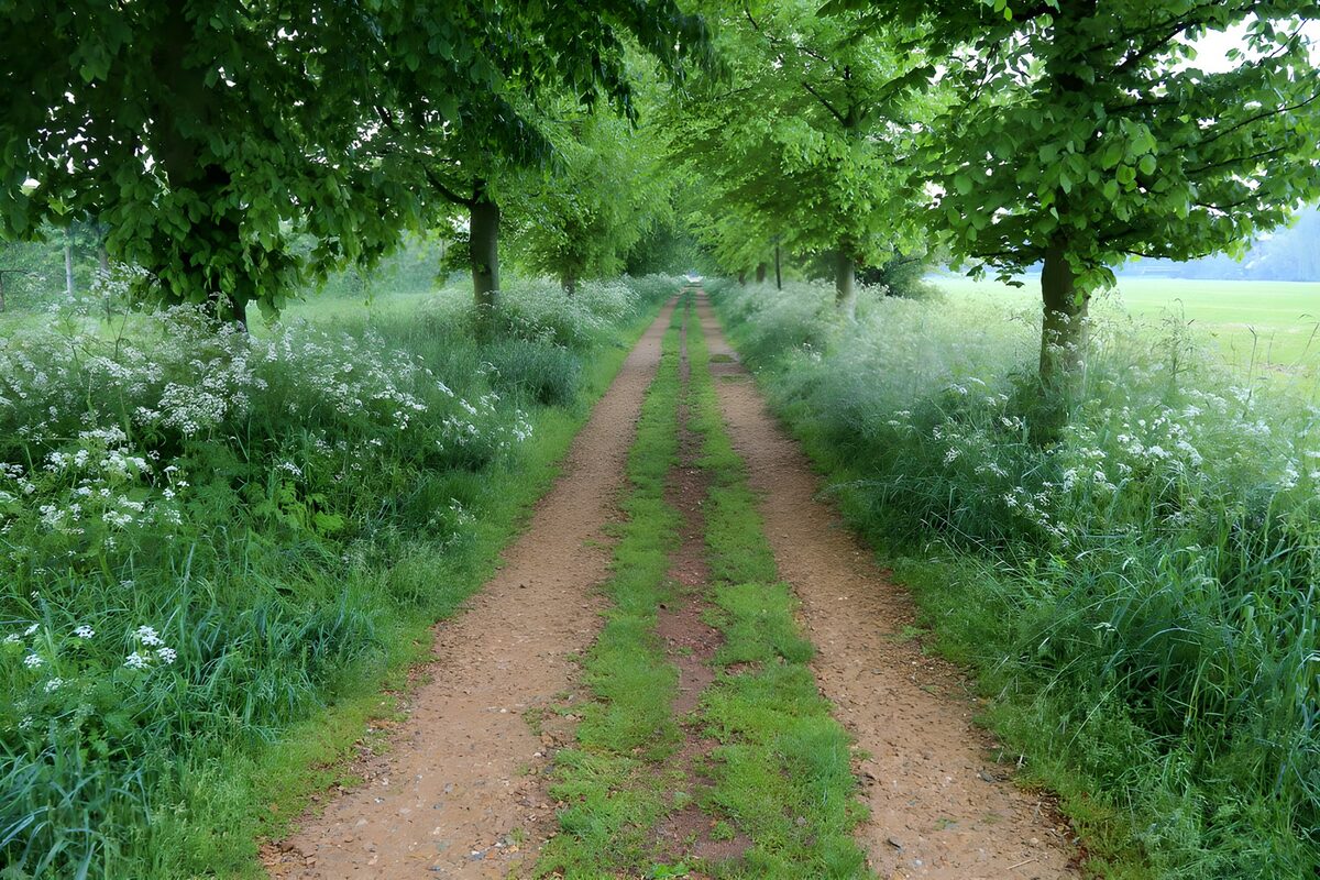 OCCOM8323860: Serene Pathway through Lush Greenery