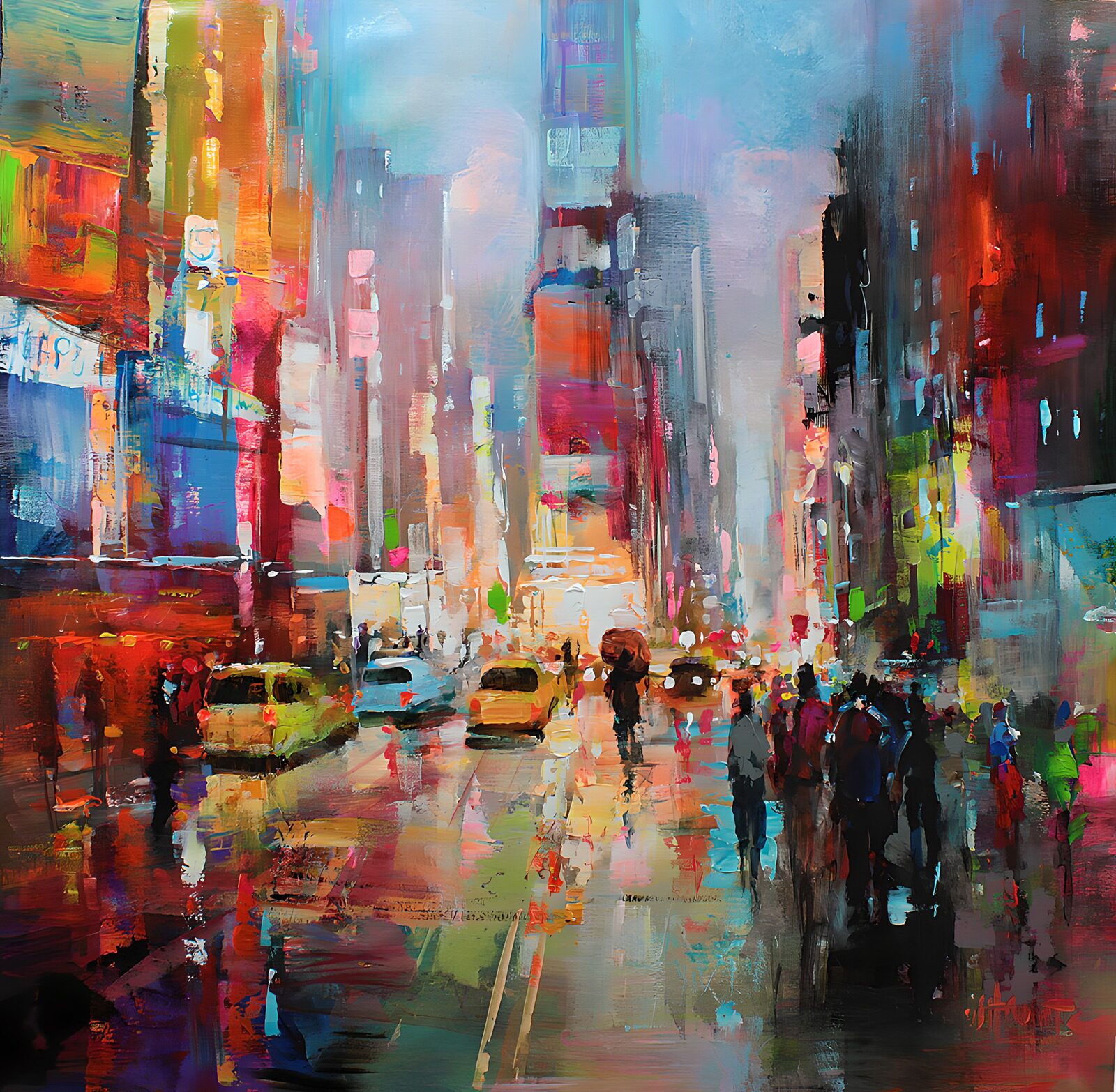 OCCOM3970718: Vibrant City Lights at Dusk