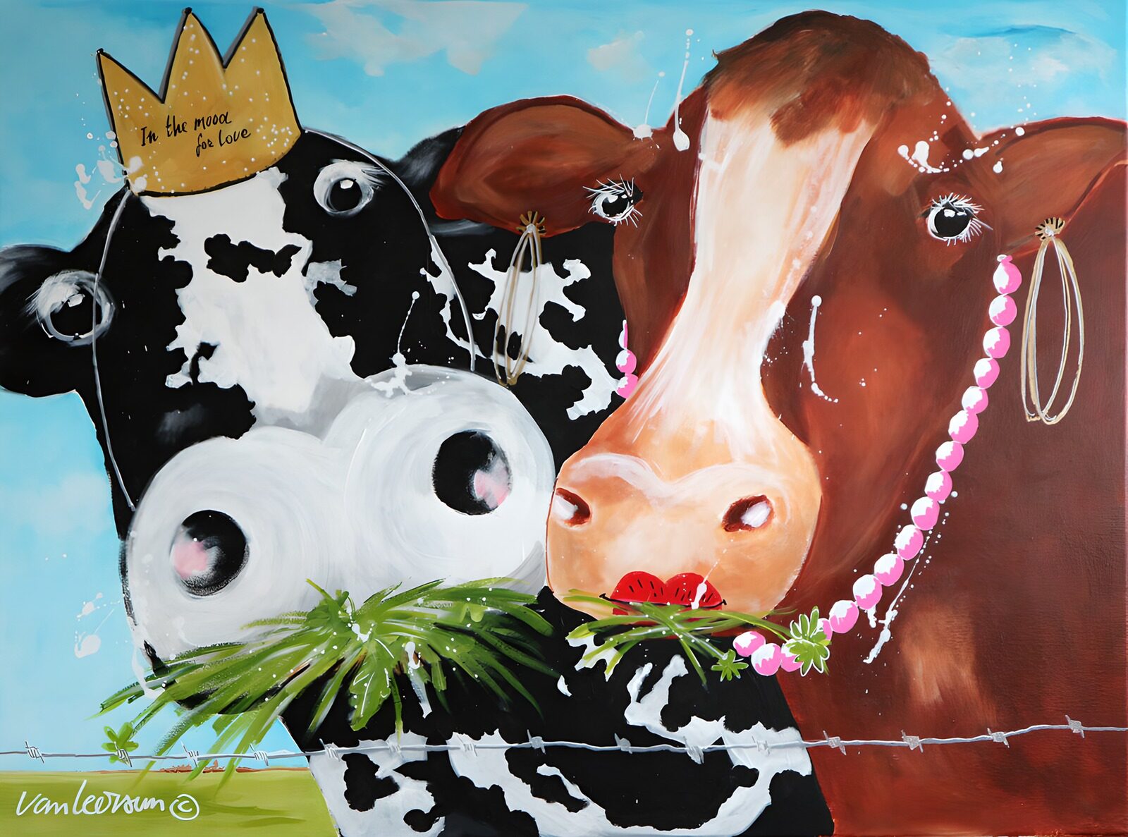 OCCOM5493901: Cows in Love: A Whimsical Portrait