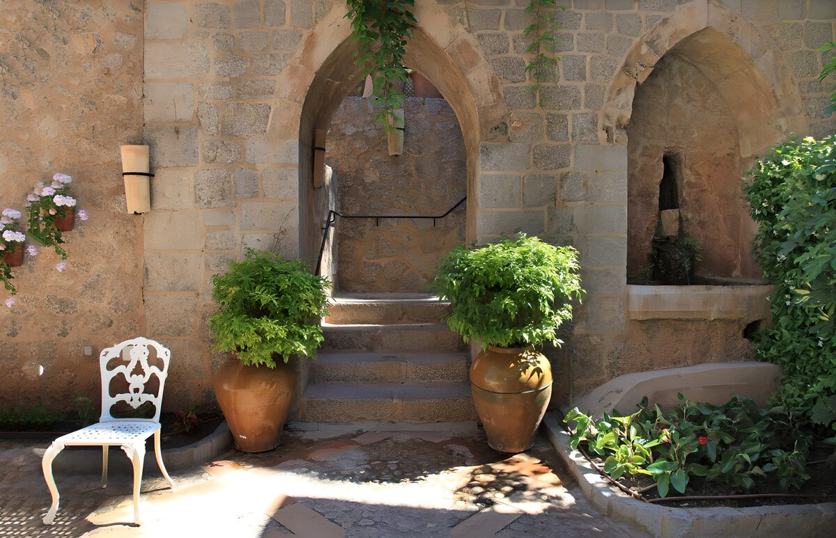 Serene Stone Archway Retreat